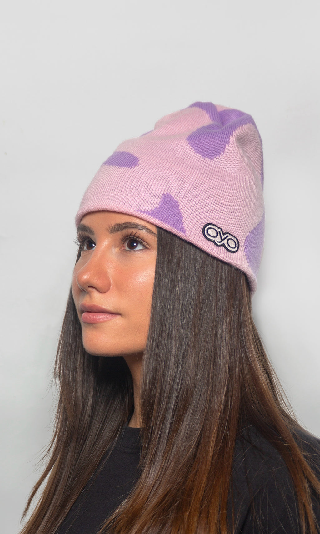 PATTERN BEANIE – PINK