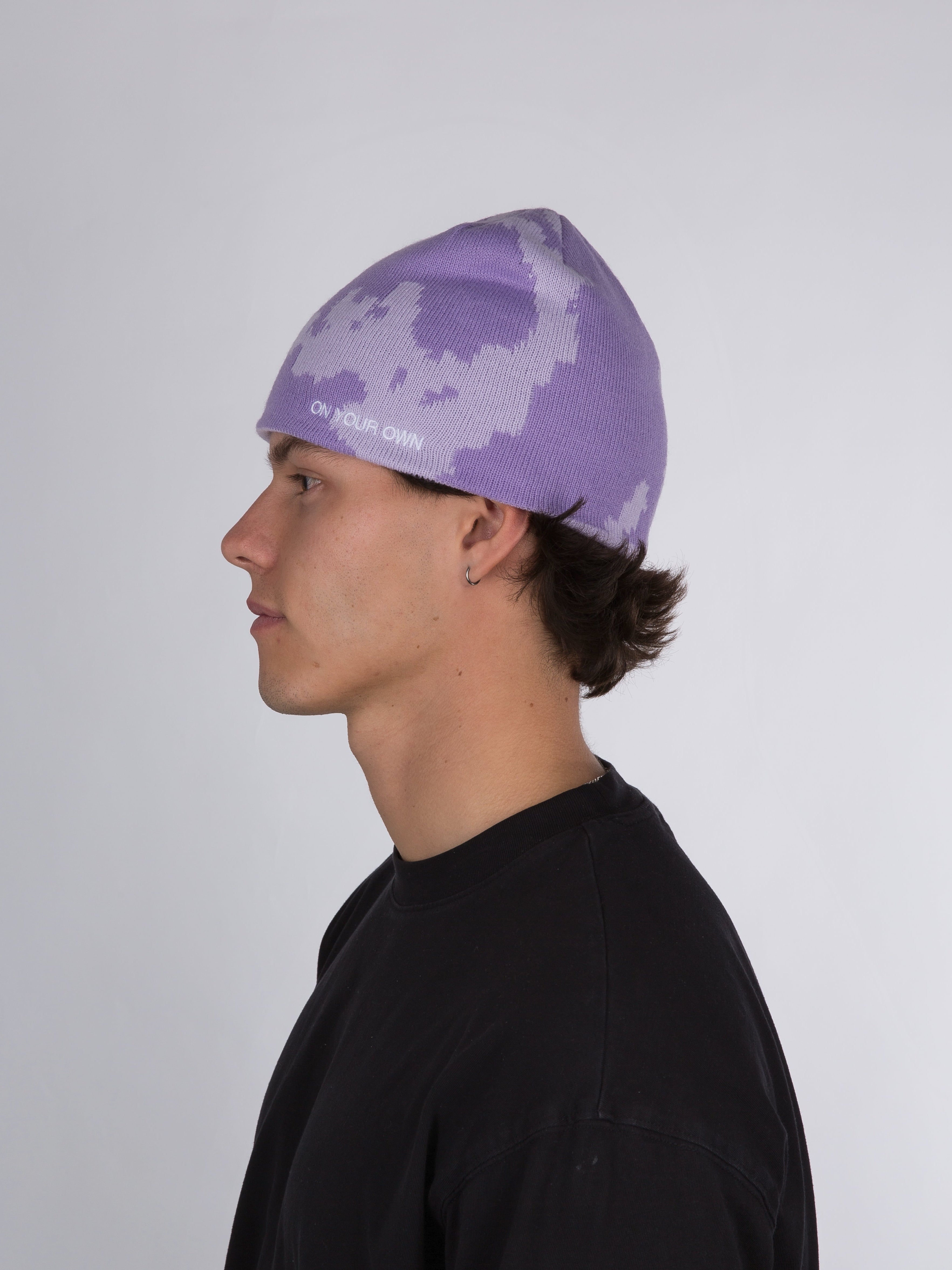 PATTERN BEANIE – LAVENDER