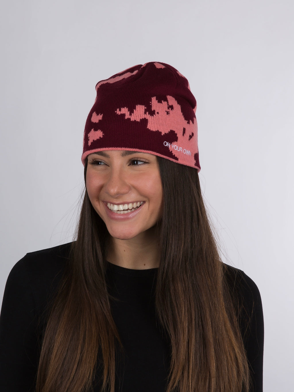 PATTERN BEANIE – RED