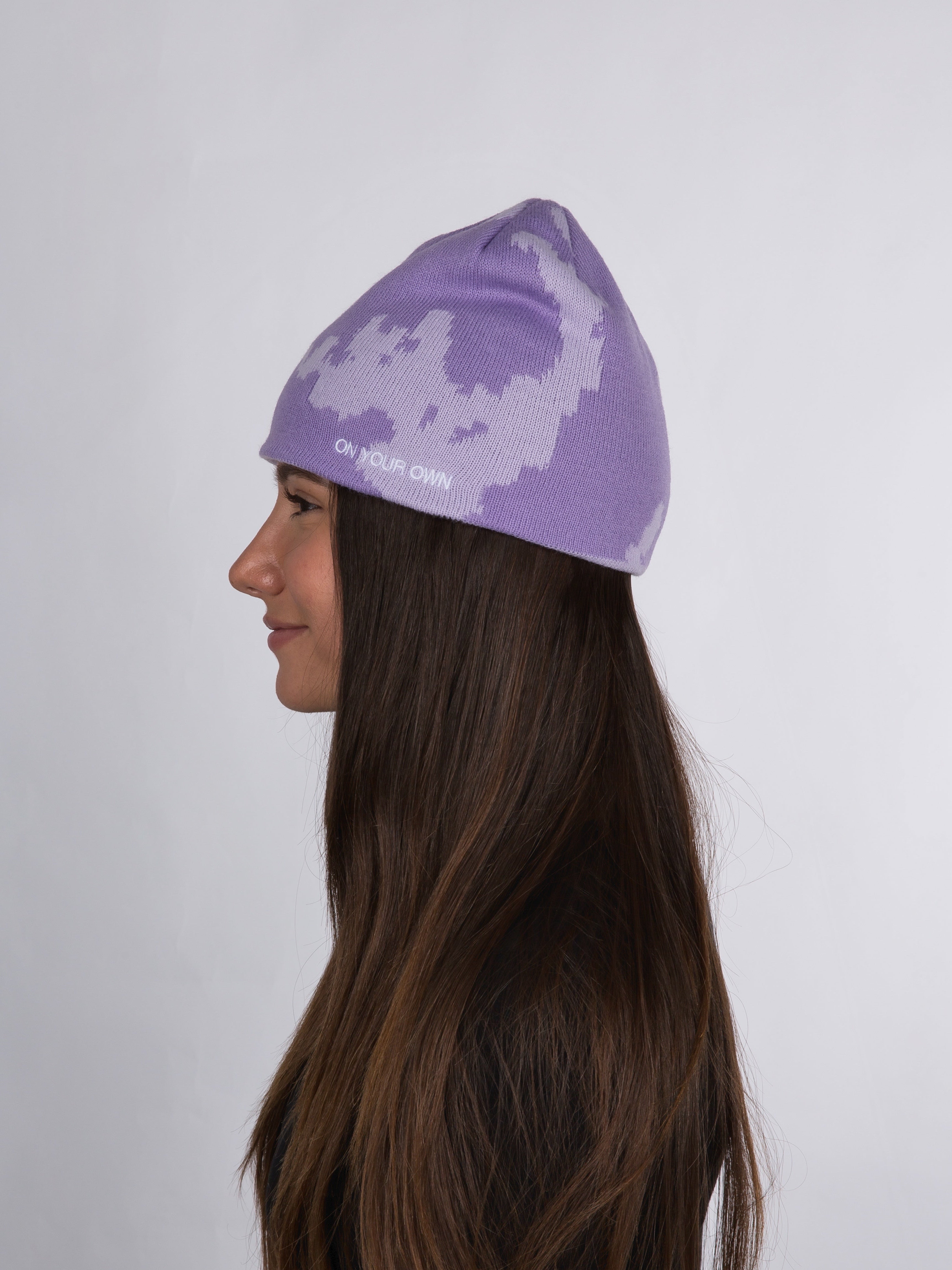 PATTERN BEANIE – LAVENDER