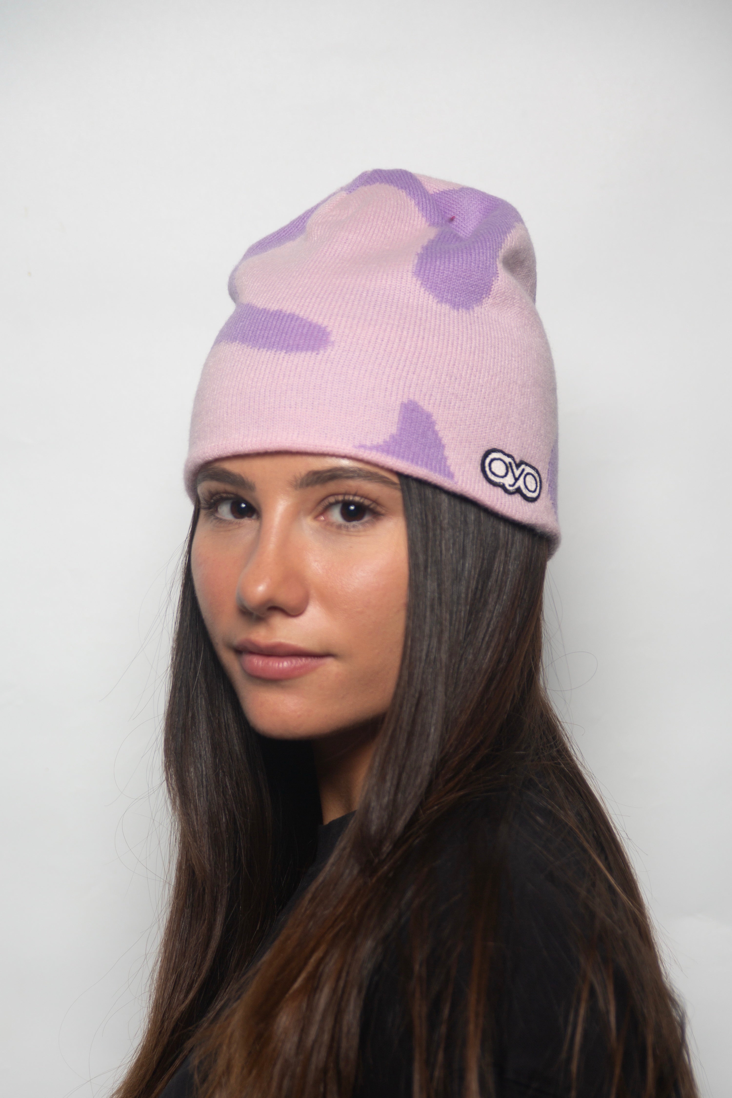 PATTERN BEANIE – PINK