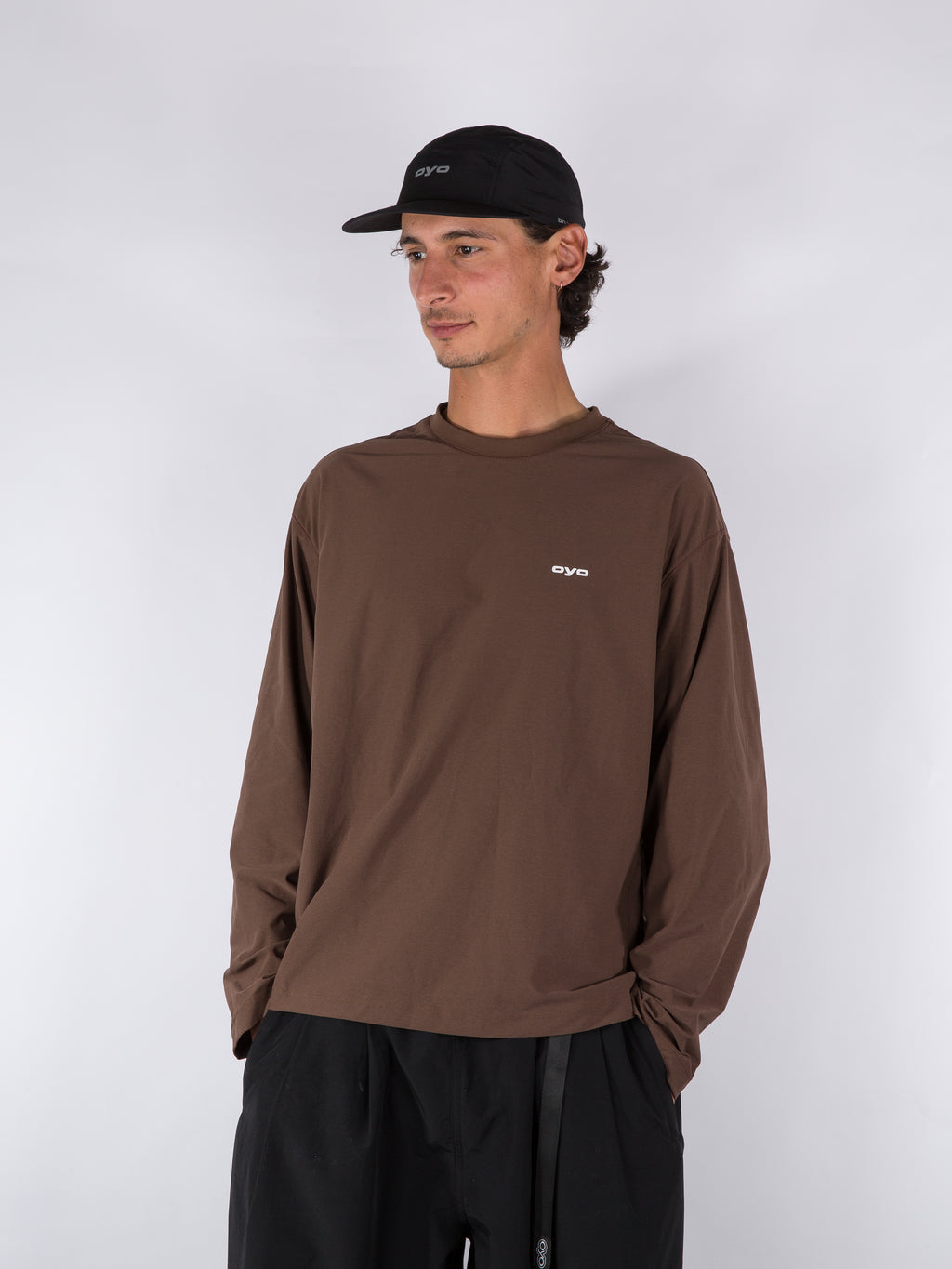 MENS SPORT LONGSLEEVE - BROWN