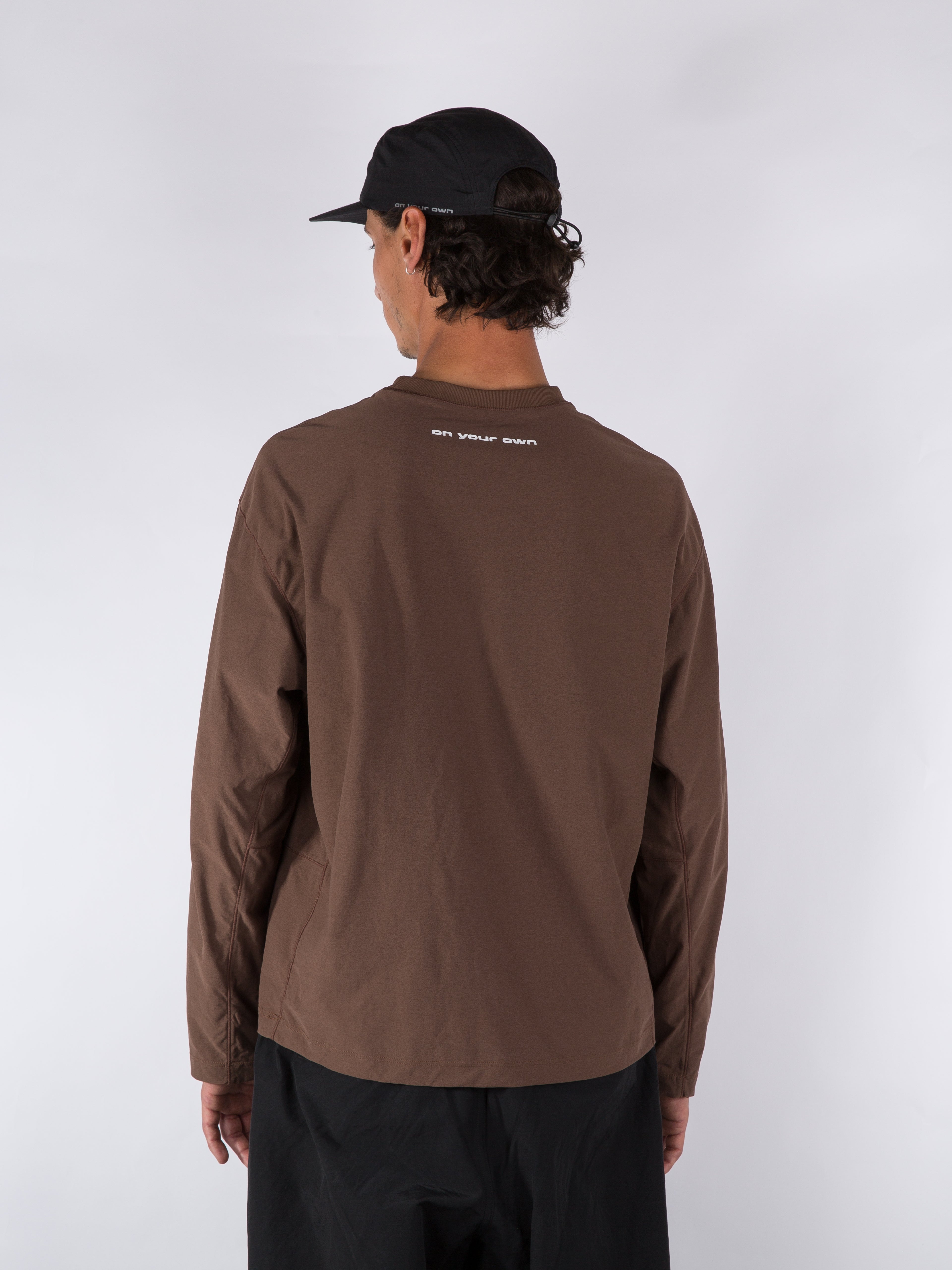 MENS SPORT LONGSLEEVE - BROWN