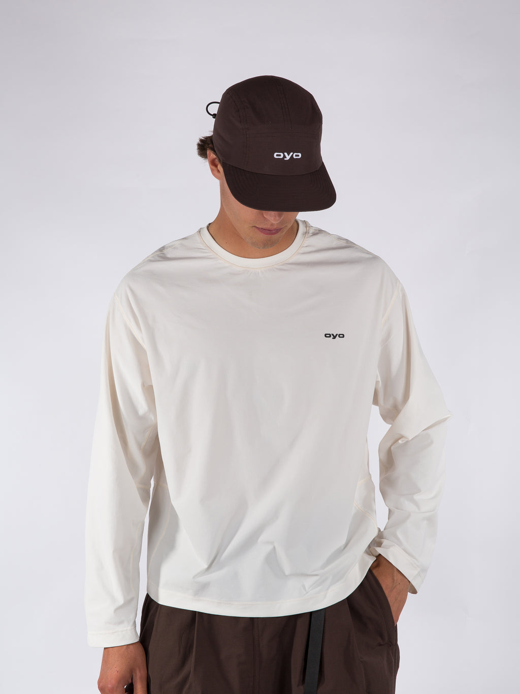 MENS SPORT LONGSLEEVE - OFF WHITE