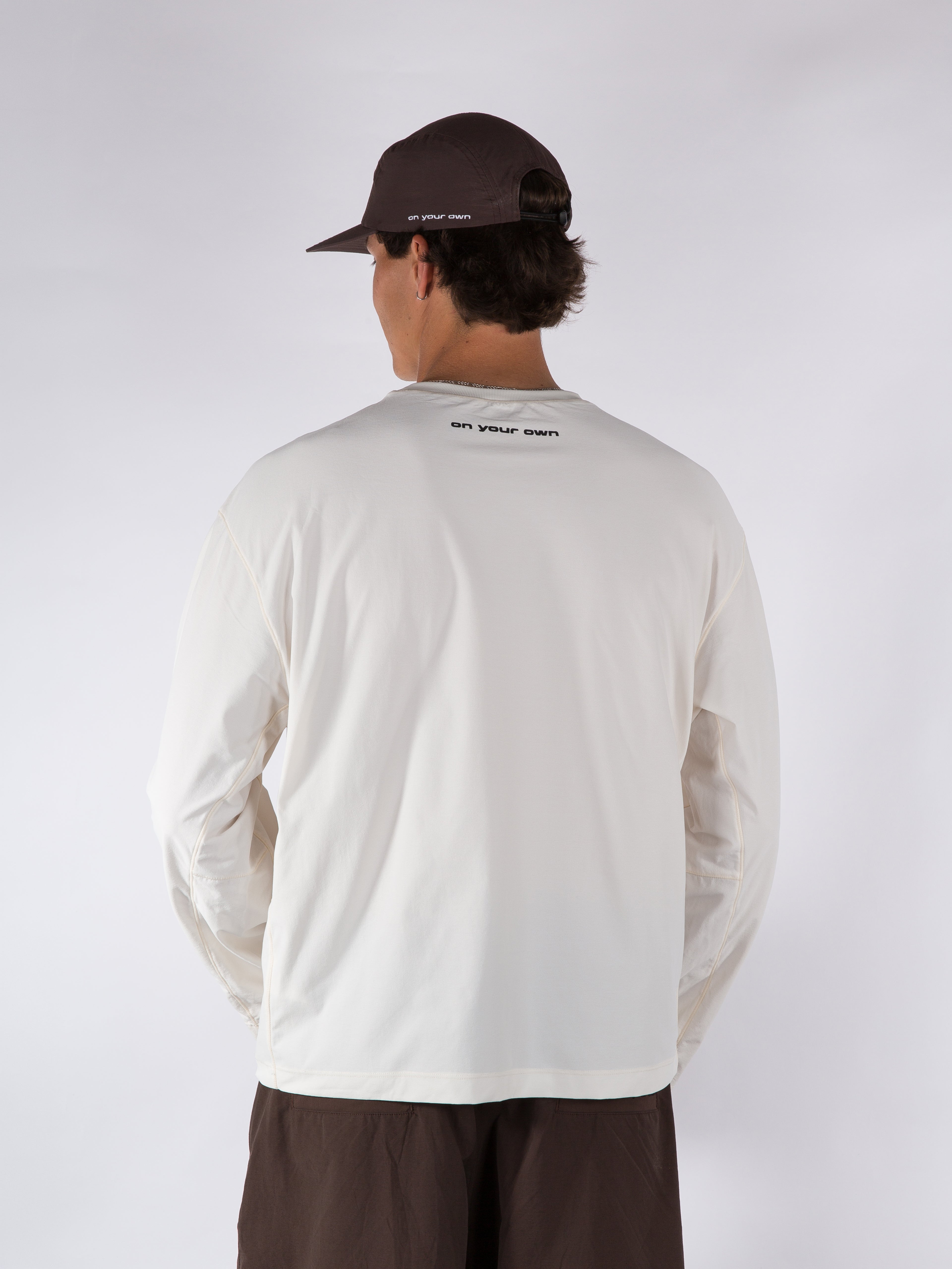 MENS SPORT LONGSLEEVE - OFF WHITE