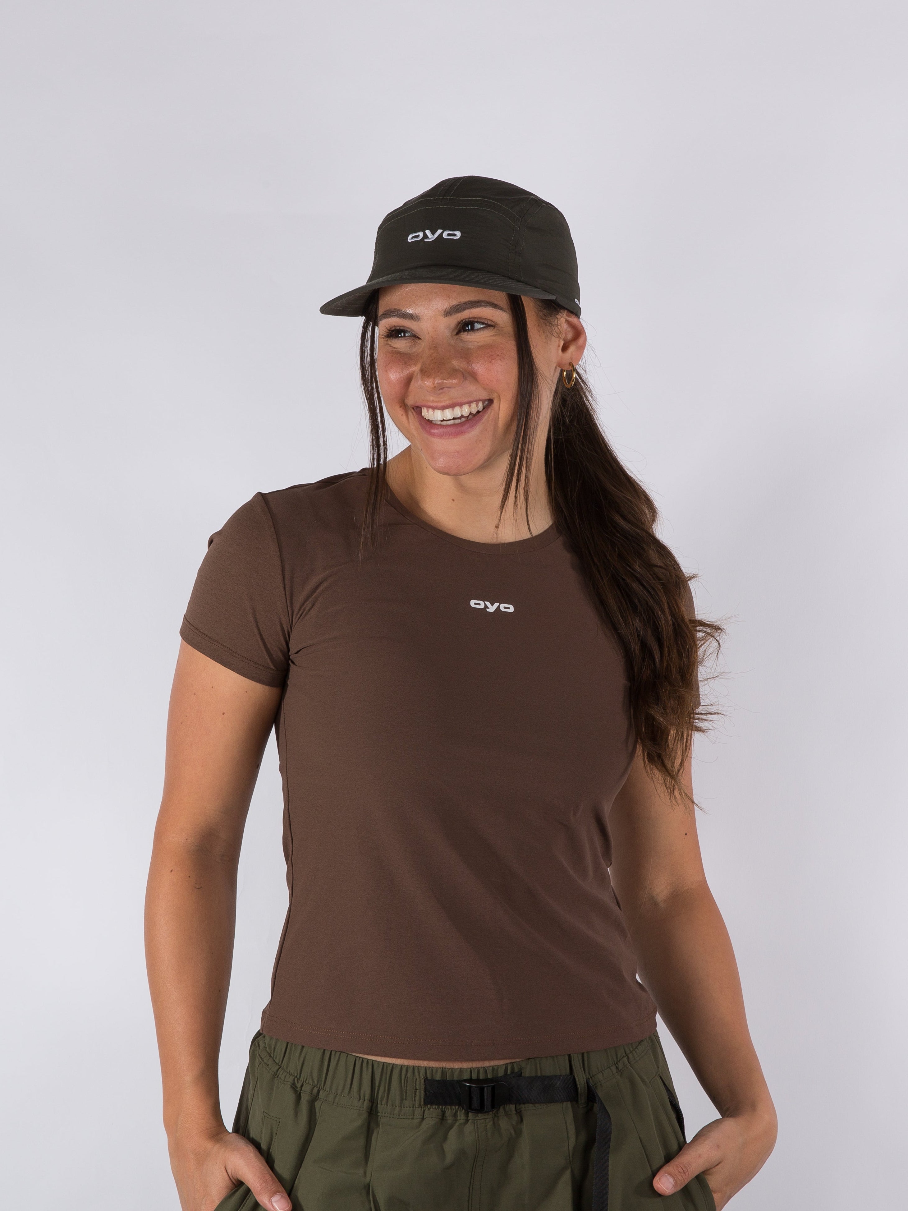 WOMENS SPORT TSHIRT - BROWN