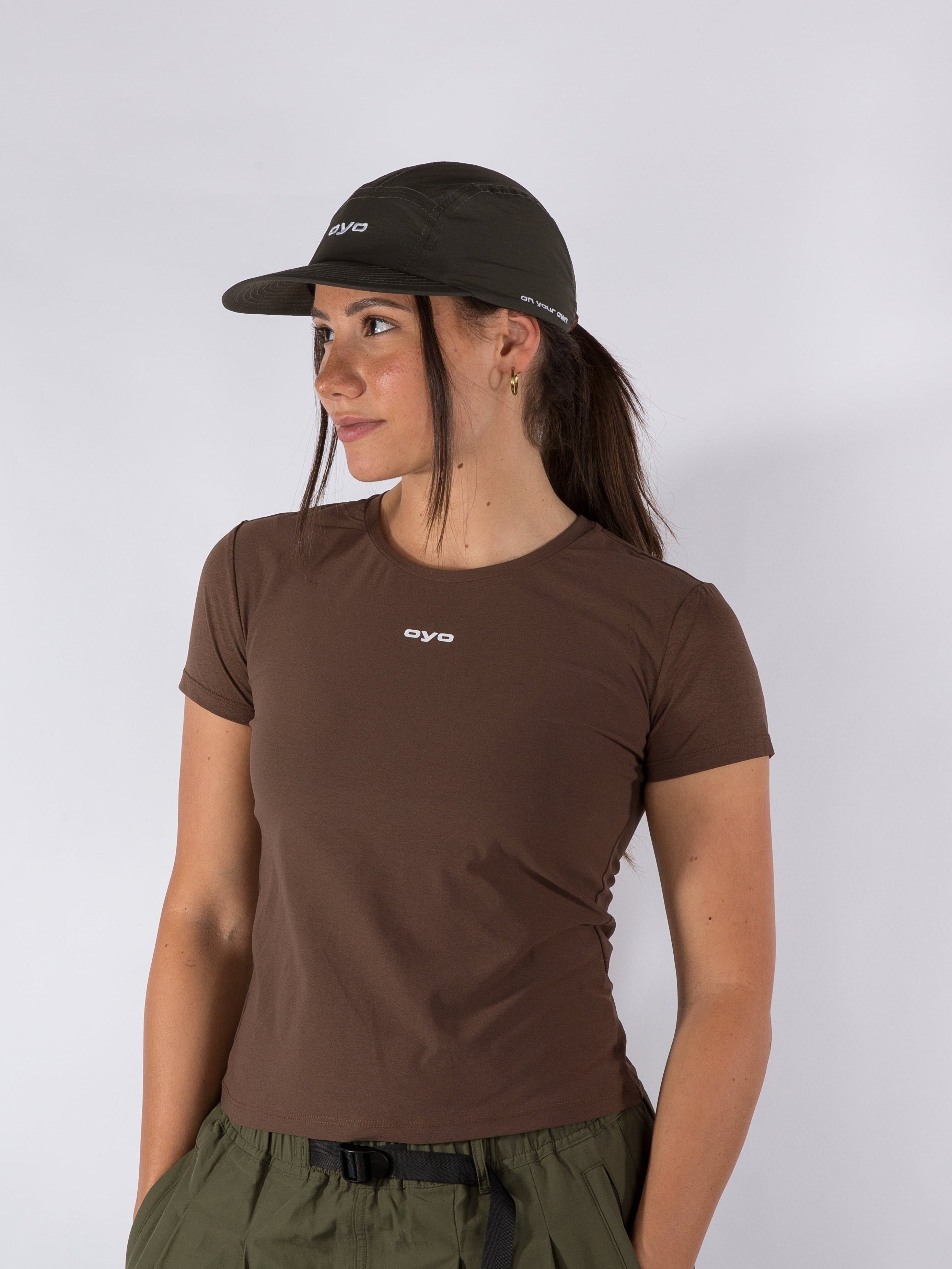WOMENS SPORT TSHIRT - BROWN